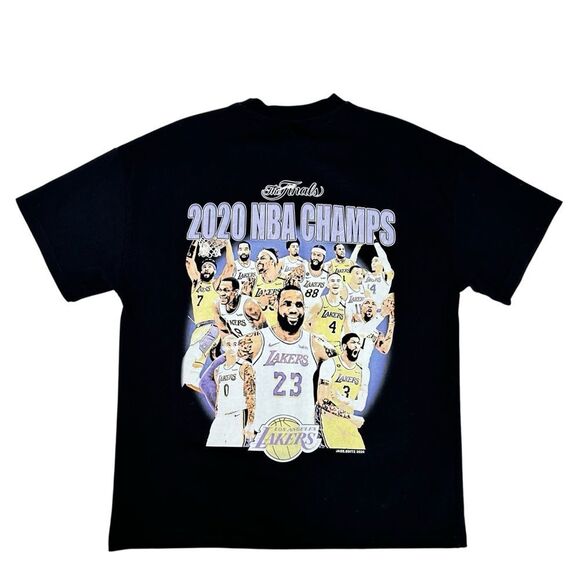 Jaae Editz Los Angeles Lakers NBA Champions 2020 T-Shirt Oversized Medium LeBron - Picture 3 of 5